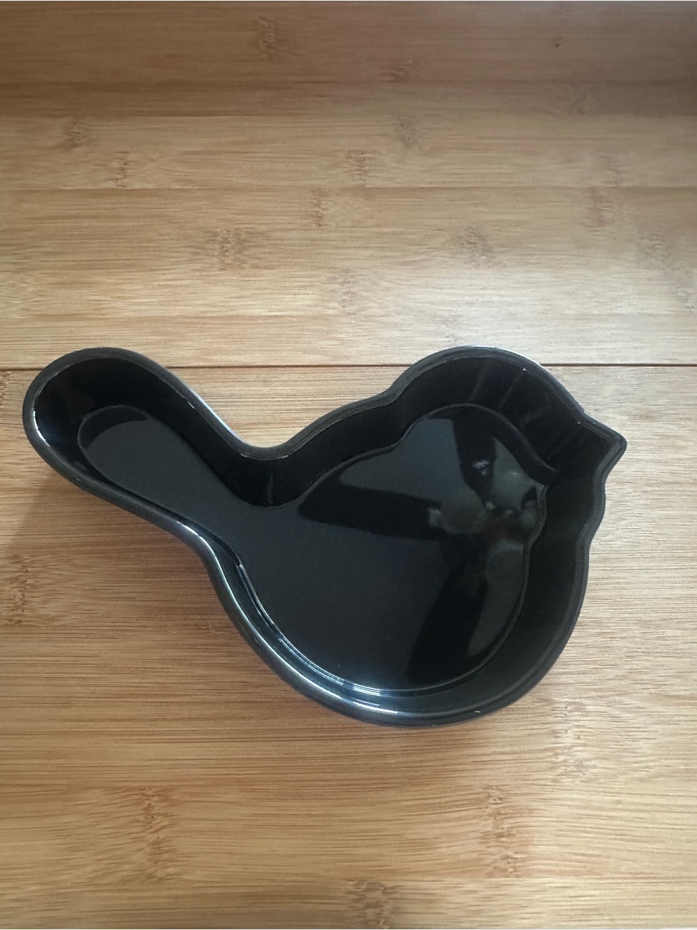 Nora Fleming Bird-Shaped Trinket Dish (Dark Gray)